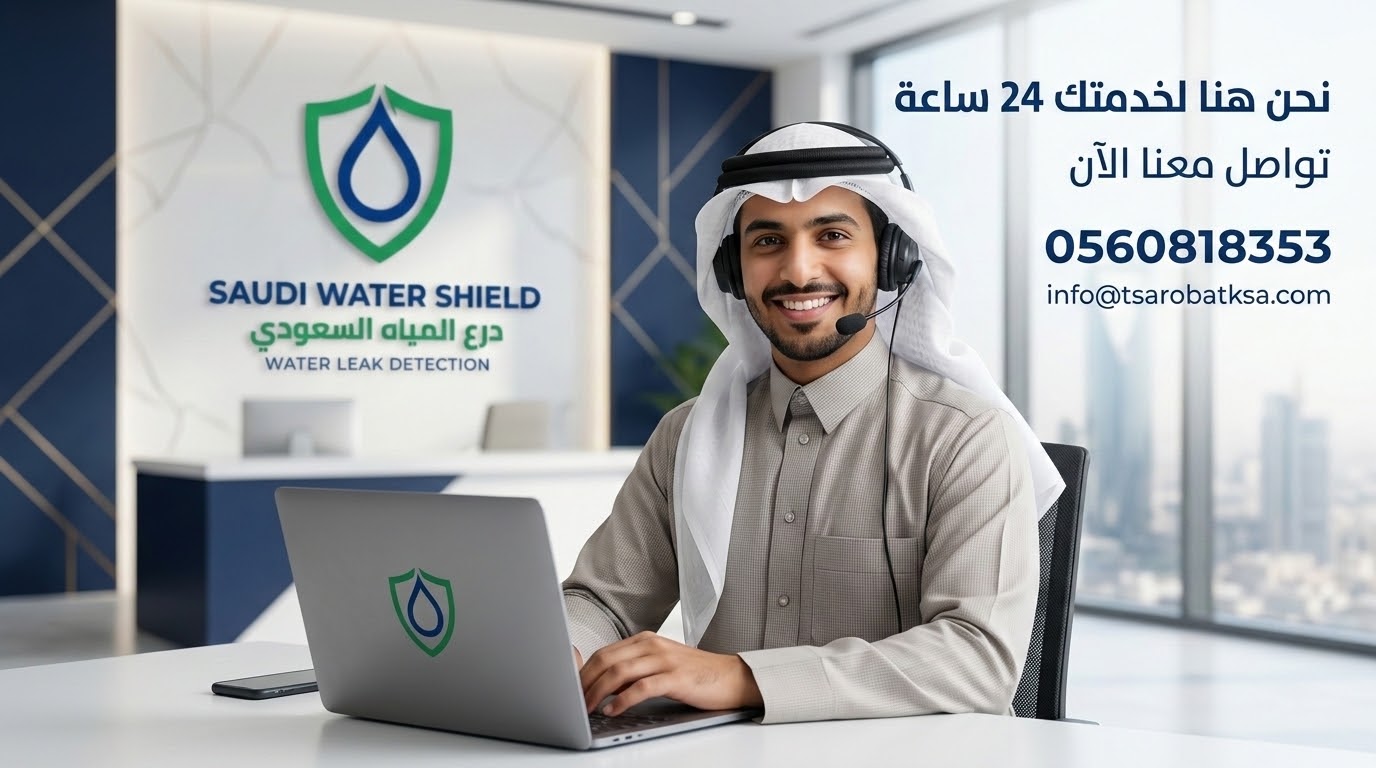 خدمة عملاء مؤسسة تسربات السعودية جاهزة للرد