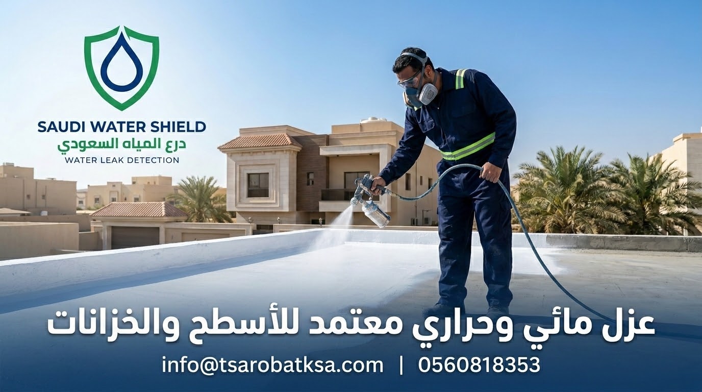 تطبيق العزل المائي والحراري للأسطح والخزانات بالرياض